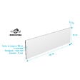 ALLIBERT - Tablier de Baignoire Blanc Mat 180x50x2.5 cm - 100% Acrylique - vignette