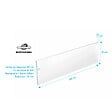 ALLIBERT - Tablier de Baignoire Blanc Brillant 180x50x2.5 cm - Acrylique et ABS - vignette