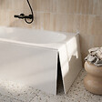 ALLIBERT - Tablier de Baignoire Blanc Mat 80x50x2.5 cm - 100% Acrylique - vignette