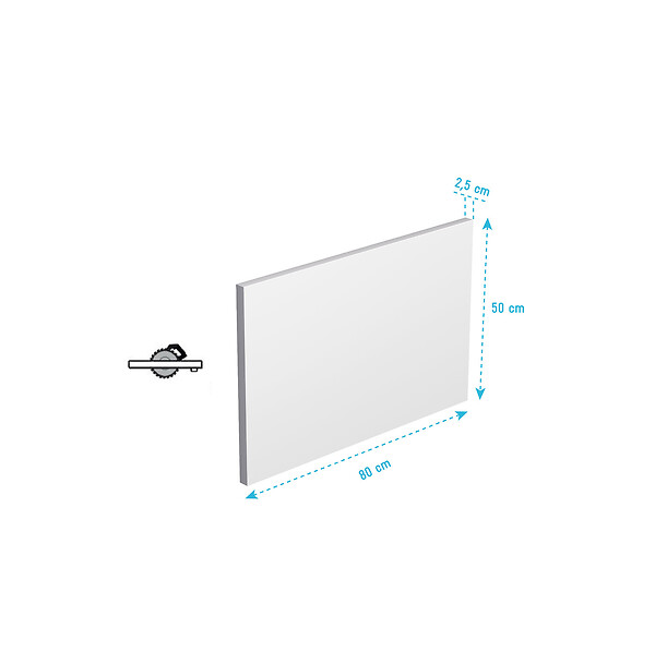ALLIBERT - Tablier de Baignoire Blanc Mat 80x50x2.5 cm - 100% Acrylique - large