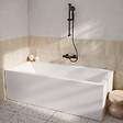 ALLIBERT - Tablier de Baignoire Blanc Mat 80x50x2.5 cm - 100% Acrylique - vignette