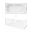 ALLIBERT - Pack Baignoire 170x80cm avec Tabliers recoupables 180cm et 80cm - Blanc Brillant - MAE - vignette