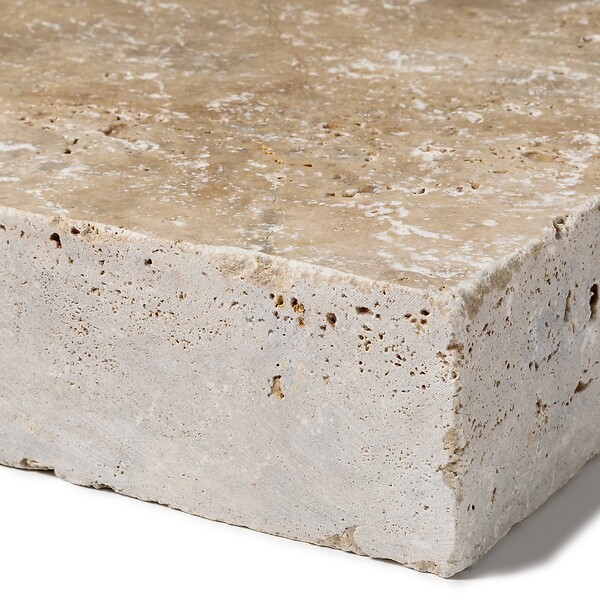 RO'MA NATURE - Couvertine Travertin Beige Nuancé 61x33x8 cm (à l'unité) - large