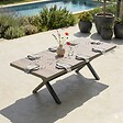 OVIALA - Table extensible 10 places en aluminium et céramique - Tivoli - vignette