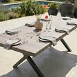 OVIALA - Table extensible 10 places en aluminium et céramique - Tivoli - vignette
