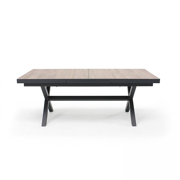OVIALA - Table extensible 10 places en aluminium et céramique - Tivoli - large