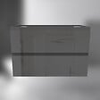 AICA SANITAIRE - AICA Meuble de salle de bain design suspendu, 80 cm, 2 tiroirs de rangement sans lavabo - Anthracite brillant - vignette