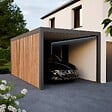 DIRECT-ABRIS - Carport Aluminium 330 x 563 cm PRESTON - 20 m2 - Hauteur : 255 - 1 Voiture - Abri Voiture Autoportant - Sans Déclaration Travaux - vignette