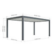 DIRECT-ABRIS - Carport Aluminium 330 x 563 cm PRESTON - 20 m2 - Hauteur : 255 - 1 Voiture - Abri Voiture Autoportant - Sans Déclaration Travaux - vignette