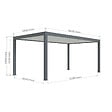 DIRECT-ABRIS - Carport Aluminium 330 x 563 cm PRESTON - 20 m2 - Hauteur : 255 - 1 Voiture - Abri Voiture Autoportant - Sans Déclaration Travaux - vignette