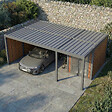 DIRECT-ABRIS - Carport Aluminium 759 x 645 cm NEWARK - 43 m2 - Hauteur : 255 - 2 Voitures - Abri Voiture Autoportant - Stockage - Extension - Gris Anthracite - vignette