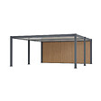 DIRECT-ABRIS - Carport Aluminium 563 x 645 cm WESTON - 37 m2 - Hauteur : 255 - 2 Voitures - Abri Voiture Autoportant - Gouttière incluse - Pergola - Gris Anthracite - vignette