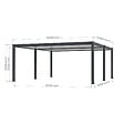 DIRECT-ABRIS - Carport Aluminium 563 x 645 cm WESTON - 37 m2 - Hauteur : 255 - 2 Voitures - Abri Voiture Autoportant - Gouttière incluse - Pergola - Gris Anthracite - vignette