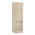AICA SANITAIRE - AICA Colonne de rangement salle de bain design suspendue, 2 portes, 30 x 110 x 30 cm (LxHxP) - Chêne brillant - vignette