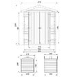 TIMBELA - Abri de Jardin en Bois 3,53 m² TIMBELA M343C1+M343G - vignette