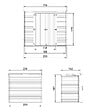 TIMBELA - Abri de Jardin en Bois 2,22 m² TIMBELA M311C1+M311G - vignette