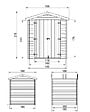 TIMBELA - Abri de Jardin en Bois 2,82 m² TIMBELA M320C1 - vignette