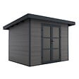 DIRECT-ABRIS - Abri de Jardin Composite ALMA - 7m2 - Gris - Cabane de jardin - vignette