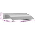 VIDAXL - vidaXL Fontaine de piscine argenté 45x26x13 cm acier inoxydable - vignette
