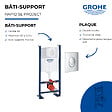 GROHE - Bâti support WC Rapid SL Project avec plaque de commande Skate Air Rapide SL chromé - vignette
