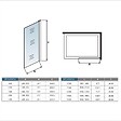 AICA SANITAIRE - 80x200cm Paroi De Douche À L'italienne En 10m Verre Et Anticalcaire Avec Barre De Fixation Extensible 70-120cm - vignette