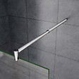 AICA SANITAIRE - 110x200cm Paroi De Douche À L'italienne En 10m Verre Et Anticalcaire Avec Barre De Fixation Extensible 70-120cm - vignette