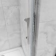 AICA SANITAIRE - Aica porte de douche pivotante 80x180cm porte de douche style mininalisme en verre anticalcaire en niche - vignette