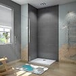AICA SANITAIRE - paroi de douche pivotante 95x180cm en 5mm verre anticalcaire paroi de douche Hauteur 180cm - vignette