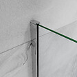 AICA SANITAIRE - paroi de douche à l’italienne 70x190cm,paroi de douche avec 2 étagères et une barre de fixation extensible 70-120cm en cylindrique - vignette