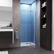 AICA SANITAIRE - Porte de douche pivotante - 100x195cm - Verre 6mm de sécurité anticalcaire - Avec barre de fixation - Design moderne - vignette