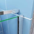 AICA SANITAIRE - Porte de douche pivotante - 100x195cm - Verre 6mm de sécurité anticalcaire - Avec barre de fixation - Design moderne - vignette