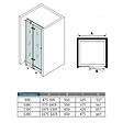 AICA SANITAIRE - Porte de douche pivotante - 120x195cm - Verre 6mm de sécurité anticalcaire - Avec barre de fixation - Design moderne - vignette