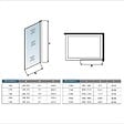 AICA SANITAIRE - 90x200cm Paroi De Douche À L'italienne En 10m Verre Et Anticalcaire Avec Barre De Fixation Extensible 70-120cm - vignette