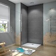 AICA SANITAIRE - paroi de douche pivotante 85x180cm en 5mm verre anticalcaire paroi de douche Hauteur 180cm - vignette