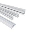 AICA SANITAIRE - Pack de 3 Panneaux muraux de douche blanc effet marbre 80+100+100 x H.210cm avec 4 profilés Panneau mural salle de bain - Aluminium - vignette