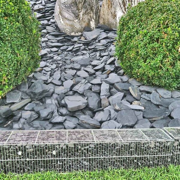 RO'MA NATURE - Bordure gabion prêt à remplir 80x10x15 cm - vendu vide (à l'unité) - large