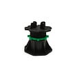 MCCOVER - Lot de 216 plots réglables 50-80 mm dalle et carrelage avec cales anti-bruit 78 mm Noir, Lot - 216 plots - vignette