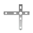 YEED - Clip de fixation d'angle pour plot autonivelant terrasse dalle - YEED (à l'unité) - vignette