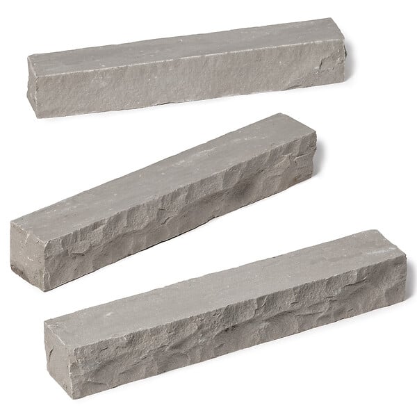 RO'MA NATURE - Bordure de jardin Grès Kandla Gris 50x8x8 cm (à l'unité) - large