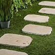 RO'MA NATURE - Pas japonais Irrégulier Travertin Beige Nuancé 33-45x3 cm (à l'unité) - vignette