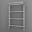 OTITEC - Sèche-serviettes électrique - Avec thermostat connecté - NEBULA - 74 x 53 cm - Inox Brossé - 800W - vignette