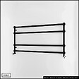 OTITEC - Sèche-serviettes électrique - Avec thermostat connecté - WAME - 100 x 53 cm - Noir - 400W - vignette