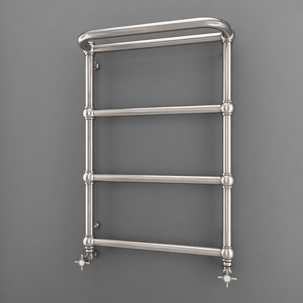 OTITEC - Sèche-serviettes électrique - Avec thermostat connecté - NEBULA - 74 x 53 cm - Inox Brossé - 600W - large