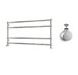 OTITEC - Sèche-serviettes électrique - Avec thermostat connecté - WAME - 120 x 53 cm - Inox Brossé - 500W - vignette