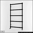 OTITEC - Sèche-serviettes électrique - Avec thermostat connecté - WEMA - 75 x 53 cm - Noir - 300W - vignette