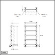 OTITEC - Sèche-serviettes électrique - Avec thermostat connecté - WEMA - 120 x 53 cm - Laiton Brossé - 300W - vignette