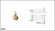 OTITEC - Sèche-serviettes électrique – 124 x 50 cm – Doré – 300W - Avec thermostat connecté - CHARLI - vignette