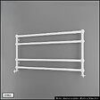 OTITEC - Sèche-serviettes électrique - Avec thermostat connecté - WAME - 100 x 53 cm - Blanc - 600W - vignette