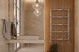 OTITEC - Sèche-serviettes électrique - Avec thermostat connecté - WEMA - 150 x 53 cm - Chrome - 800W - vignette