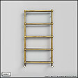 OTITEC - Sèche-serviettes électrique - Avec thermostat connecté - WEMA - 150 x 53 cm - Laiton Brossé - 300W - vignette